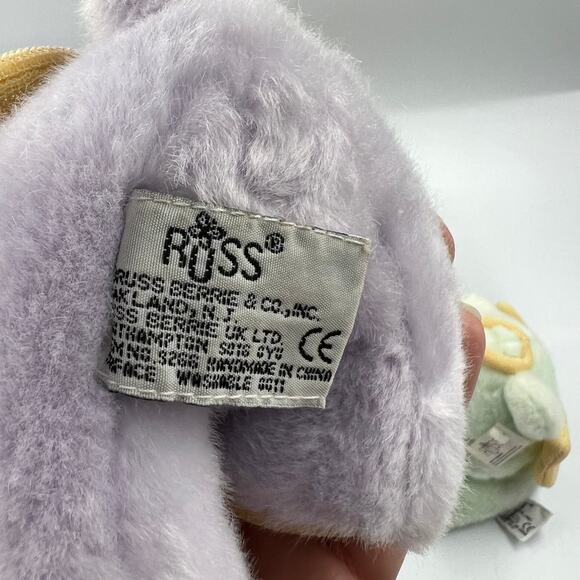 Vintage Russ Berrie & CO Small Plush Angel Teddy Bears Lot 4 Hope Joy Love Peace - Picture 4 of 11